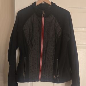 Harley-Davidson Black Jacket with Pink Zipper SIZE 1W